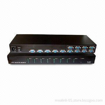 8 to 4 VGA Matrix Switch with 350MHz Bandwith and 1,920 x 1,440 Pixels Resolution